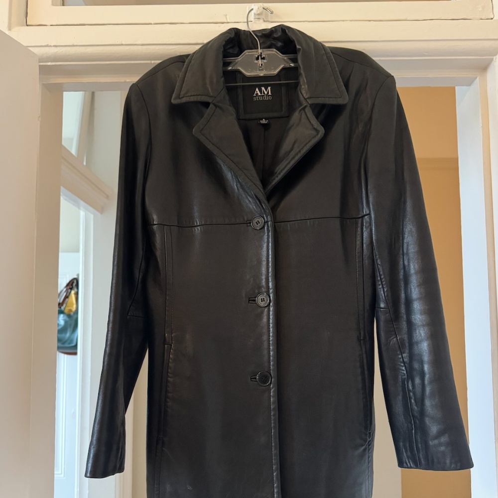 Vintage AM Studio 100% Lamb Leather Jacket
